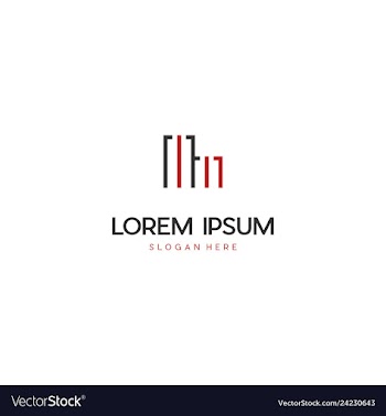 Building outline creative business logo design vector image