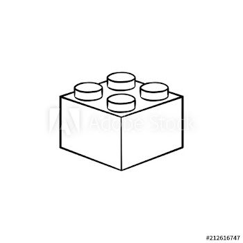 Building plastic block hand drawn outline doodle icon