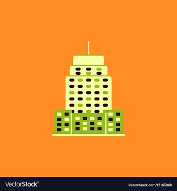 Building skyscraper high-rise buildings vector image