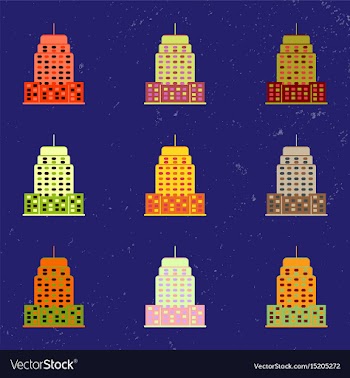 Building skyscraper high-rise buildings vector image