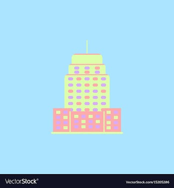 Building skyscraper high-rise buildings vector image
