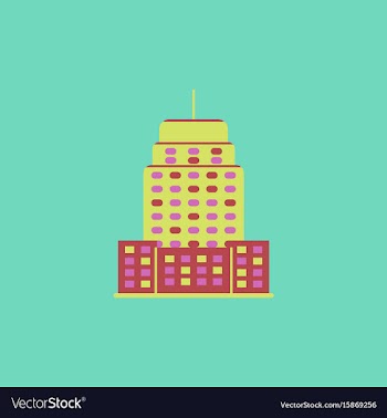 Building skyscraper high-rise buildings vector image