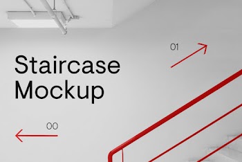 Building Staircase Mockup