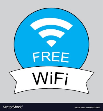 Building wifi logo vector image