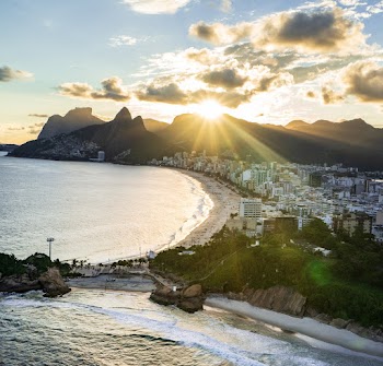 Buildings in Coastal Area during Golden Hour