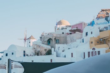 Buildings in Santorini