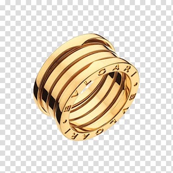 Bulgari Ring Jewellery Colored gold Engraving, Bulgari Fourth Ring Ring transparent background PNG clipart