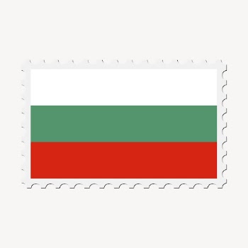 Bulgaria flag clipart, postage stamp | Free Vector - rawpixel