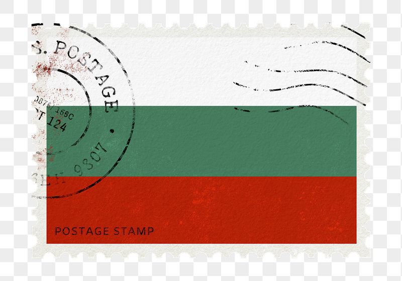 Bulgaria flag png post stamp | Free PNG - rawpixel