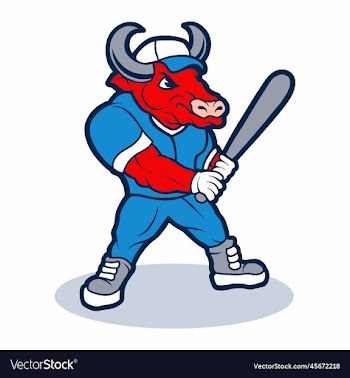 bull cartoon character mascot logo