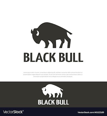 bull silhouette logomonochrome logohorn ox