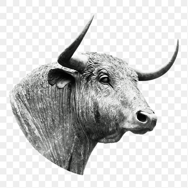 Bull statue png sticker, transparent | Free PNG - rawpixel
