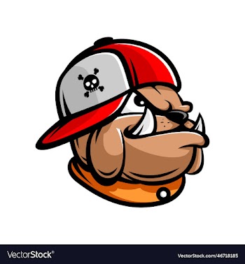 bulldog and skull