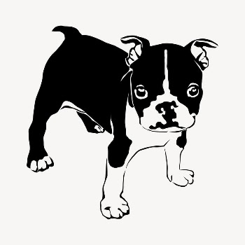 Bulldog puppy clipart, animal illustration. | Free Photo - rawpixel