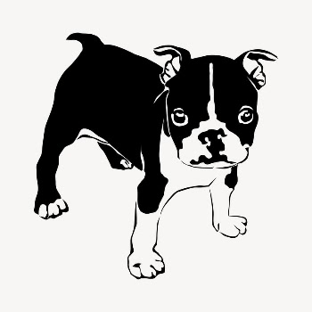 Bulldog puppy sticker, animal illustration | Free PSD - rawpixel