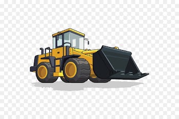 Bulldozer Excavator Heavy equipment Drawing - civil Engineering 
