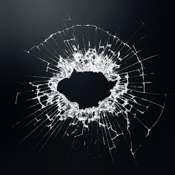 Bullet hole in glass vector background | Free stock illustration | High Resolution graphic