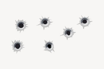 Bullet holes clipart, shotgun illustration | Free Vector - rawpixel