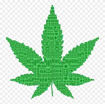 Bulletin Clipart - Cartoon Pot Leaf Png