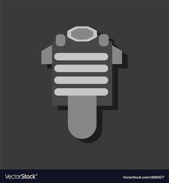 Bulletproof vest icon in sticker style stock vector image