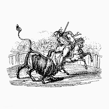 Bullfight vintage drawing | Free stock vector - 572757