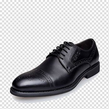 Bullock carved leather shoes men transparent background PNG clipart