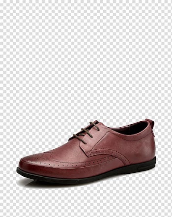 Bullock carved leather shoes transparent background PNG clipart