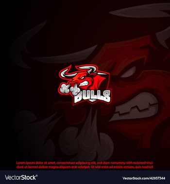 bulls mascot logo