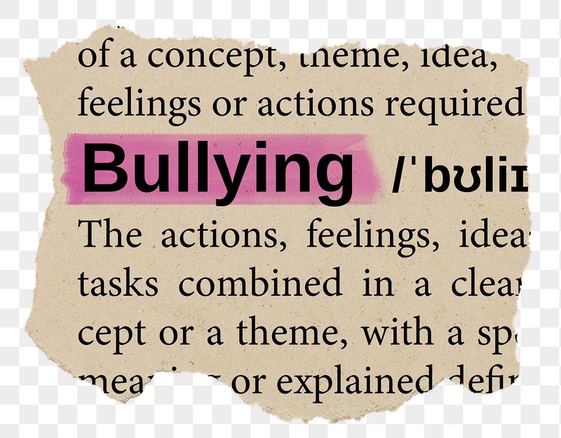 Bullying png word sticker, torn | Free PNG - rawpixel
