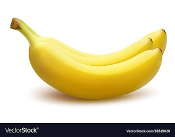 bunch bananas isolated on white background