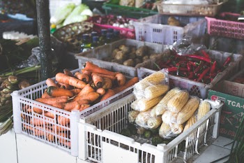 Bunch of Carrots in Crate