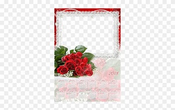 Bunch Of Red Roses - Calendar 2018 Photo Frame