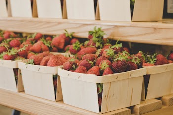 Bunch of Red Strawberries