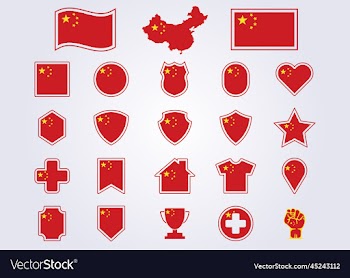 bundle of china icon flag symbol sign
