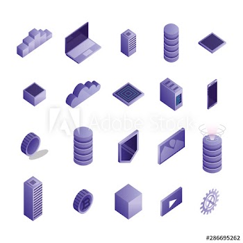 bundle of data center icons