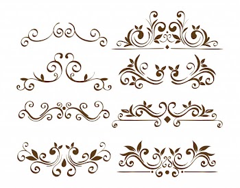 Bundle of elegant ornamental borders frames Free Vector