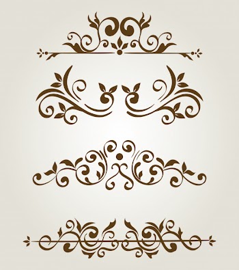 Bundle of elegant ornamental borders frames Free Vector