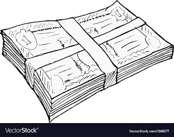 Bundle of money vector image