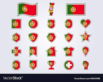 bundle of portugal icon flag symbol sign
