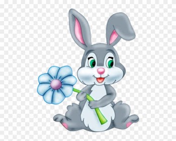 Bunnies Clipart Transparent Background - Cute Cartoon Easter Bunny