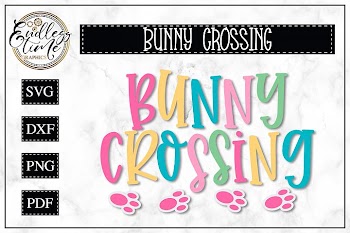Bunny Crossing SVG - A Hoppy Little Easter SVG