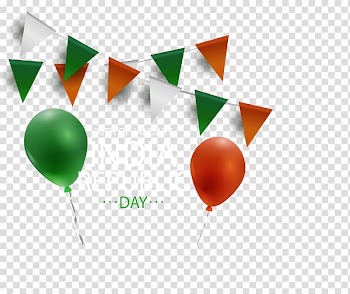 Bunting Balloon Festival poster transparent background PNG clipart