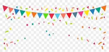 Bunting Banner Flag Clip Art - Party Flag Transparent