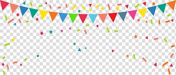 Bunting Banner Flag , Rave party flag, birthday pennant illustration transparent background PNG clipart