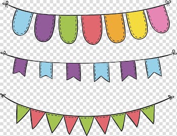 Bunting illustration, Sky lantern Flag, Carnival Party Decorative Banner transparent background PNG clipart
