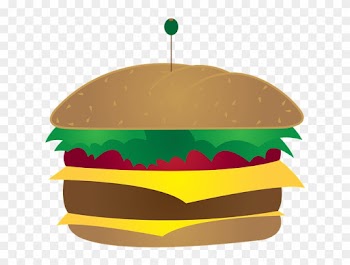 Burger Clipart Transparent Food - Burger Illustration Png
