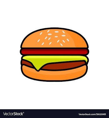 burger fries logo design