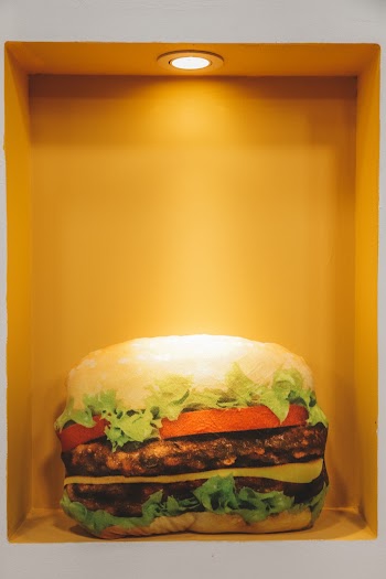 Burger in Yellow Case