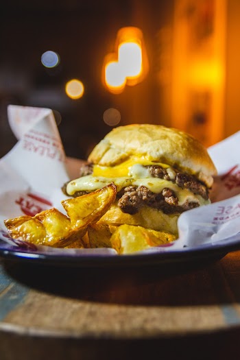 Burger on Plate