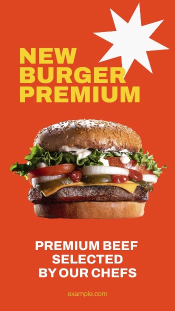 Burger restaurant Instagram story template, | Free PSD Template - rawpixel